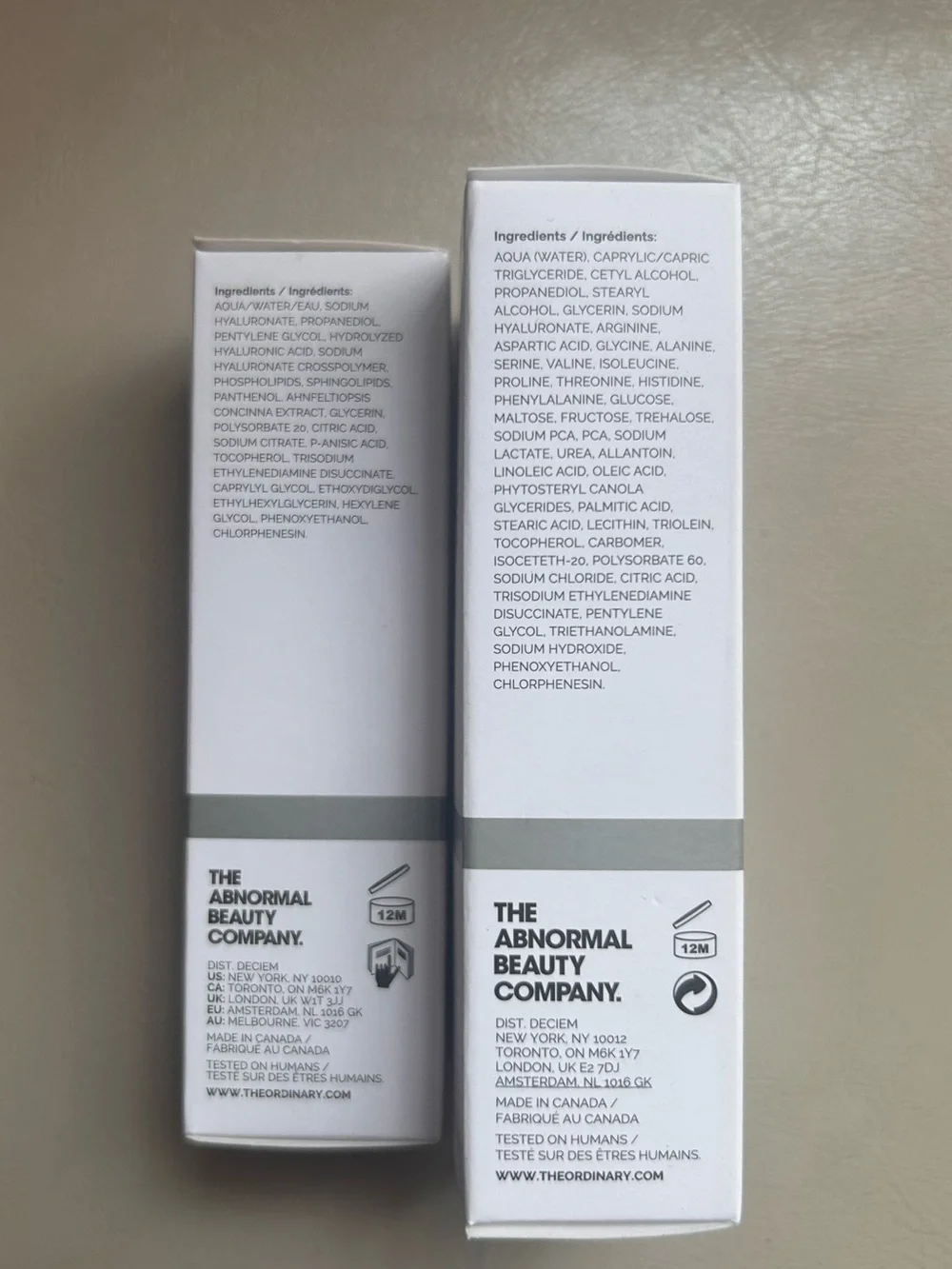The Ordinary Hyaluronic skincare duo #2